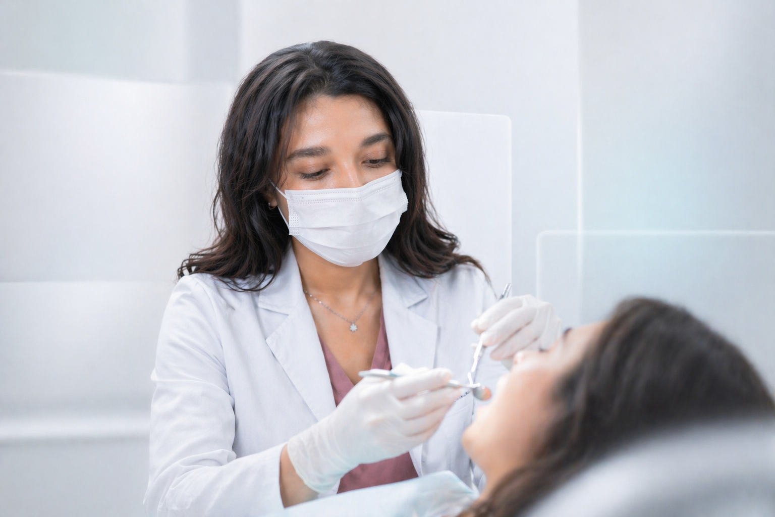 Dr. Mahi Joshi in consultation at Mahi Dental Studio